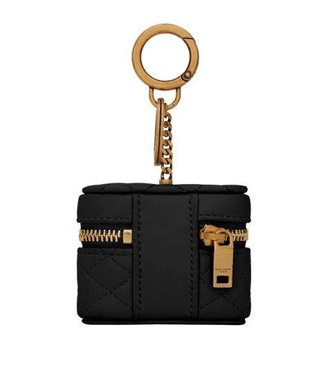 Womens Saint Laurent black Gaby AirPods Case .